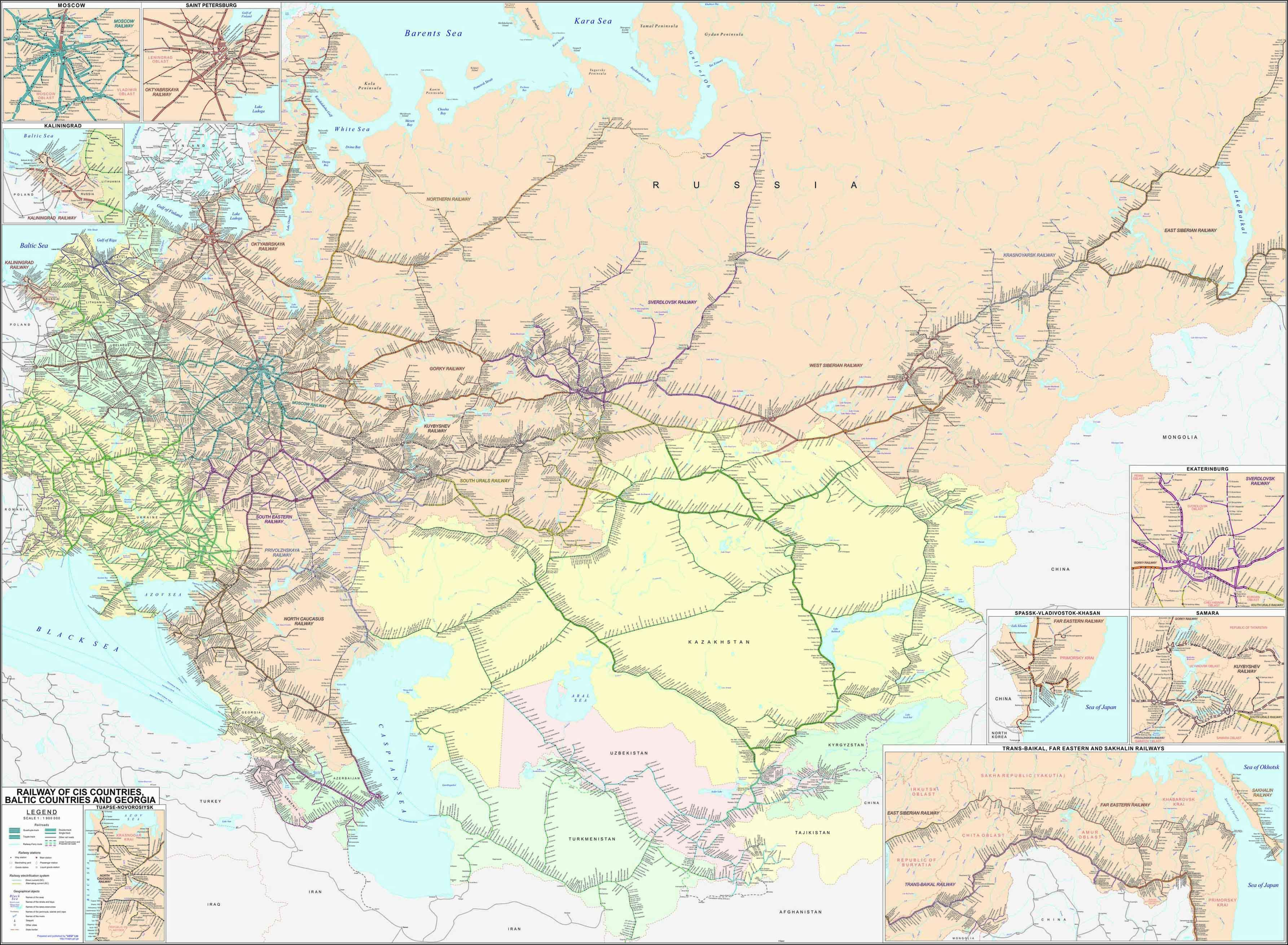 CIS RAILWAY MAP